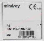Mindray A6 IPM IBP Module Patient Monitor Parts PN 115-011827-00