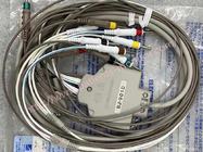BJ-901D Nihon Kohden EKG ECG Cable 10 Leads Wires 15 Pins Needle European Standard Connector