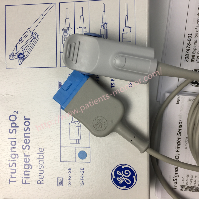 TS-F4-GE GE Datex Ohmeda TruSignal Spo2 Finger Sensor Reusable 13ft Length