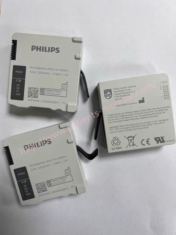 Philips IntelliVue X3 MX100 Patient Monitor Accessories 989803196521 Lithium Ion Battery 10.8V 2000mAh