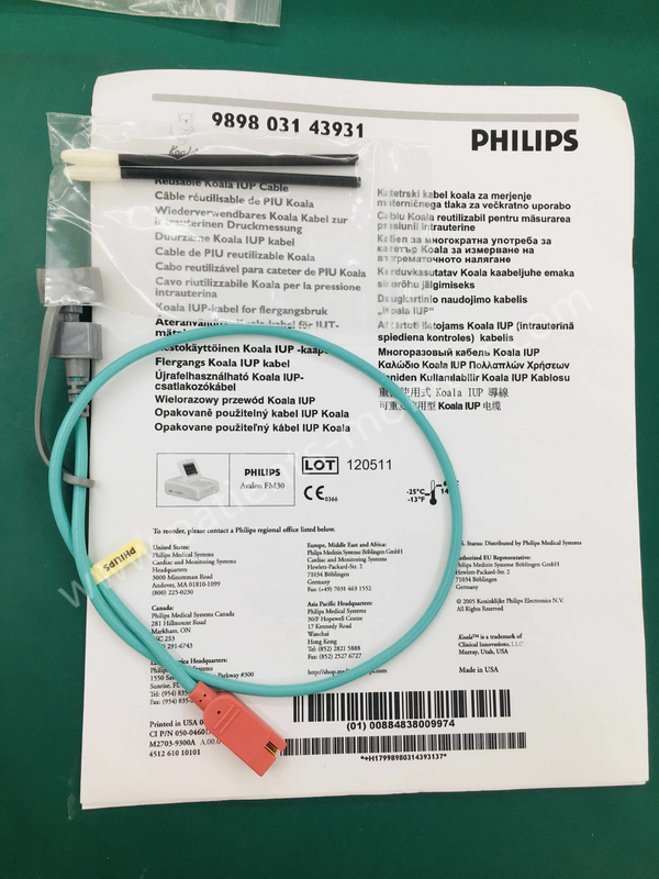 Philips Reusable Koala IUP Connecting Cable With Avalon Fetal Monitor REF 989803143931 M1334A