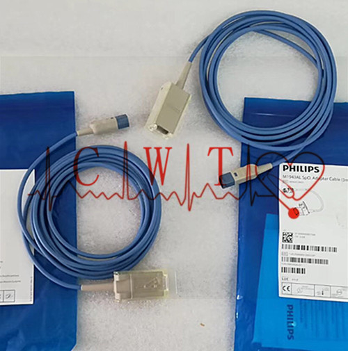 Blue Spo2 Adapter Cable , M1943AL 3m Spo2 Extension Cable