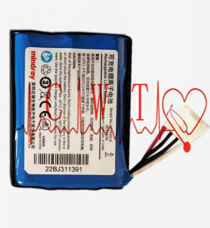 ECG Rechargeable Lithium Battery , LI13S001A Icu Blood Pressure Monitoring