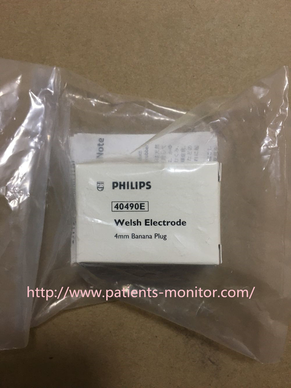 40490E Patient Monitor Parts Philip Welsh Electrode 4mm Reusable Banana Plug 15MM Suction Icon