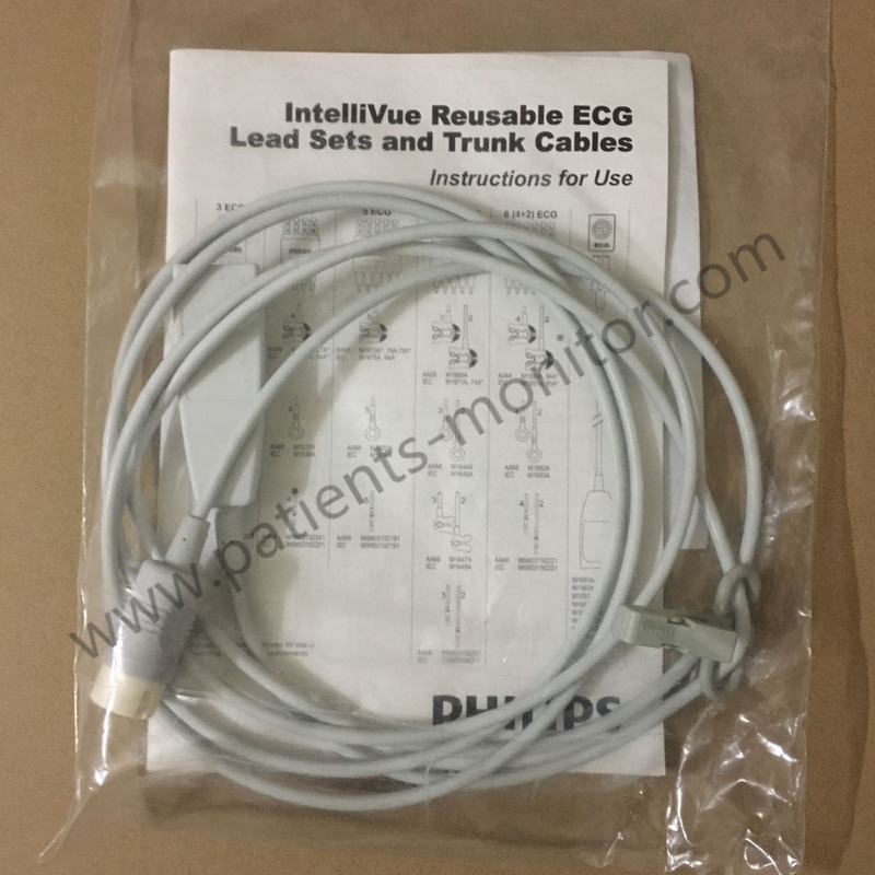 Philip Intellivue Trunk Cable CBL 3 Lead ECG Trunk AAMI IEC 2.7m M1669A REF 989803145071
