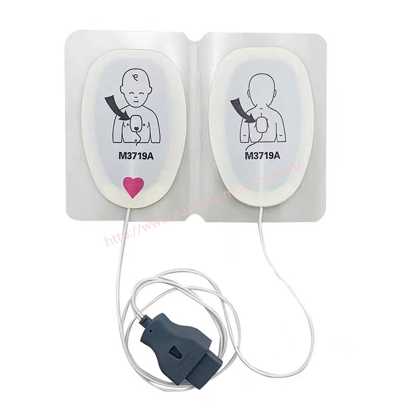 AED Defibrillator Heartstart Infant Radiotransparent Pads M3719A Philip MRx M3536A