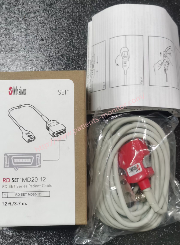 Masimo 4104 RD SET MD20-12 RD SET Series Patient Cable 12ft 3.7m  1 / Box