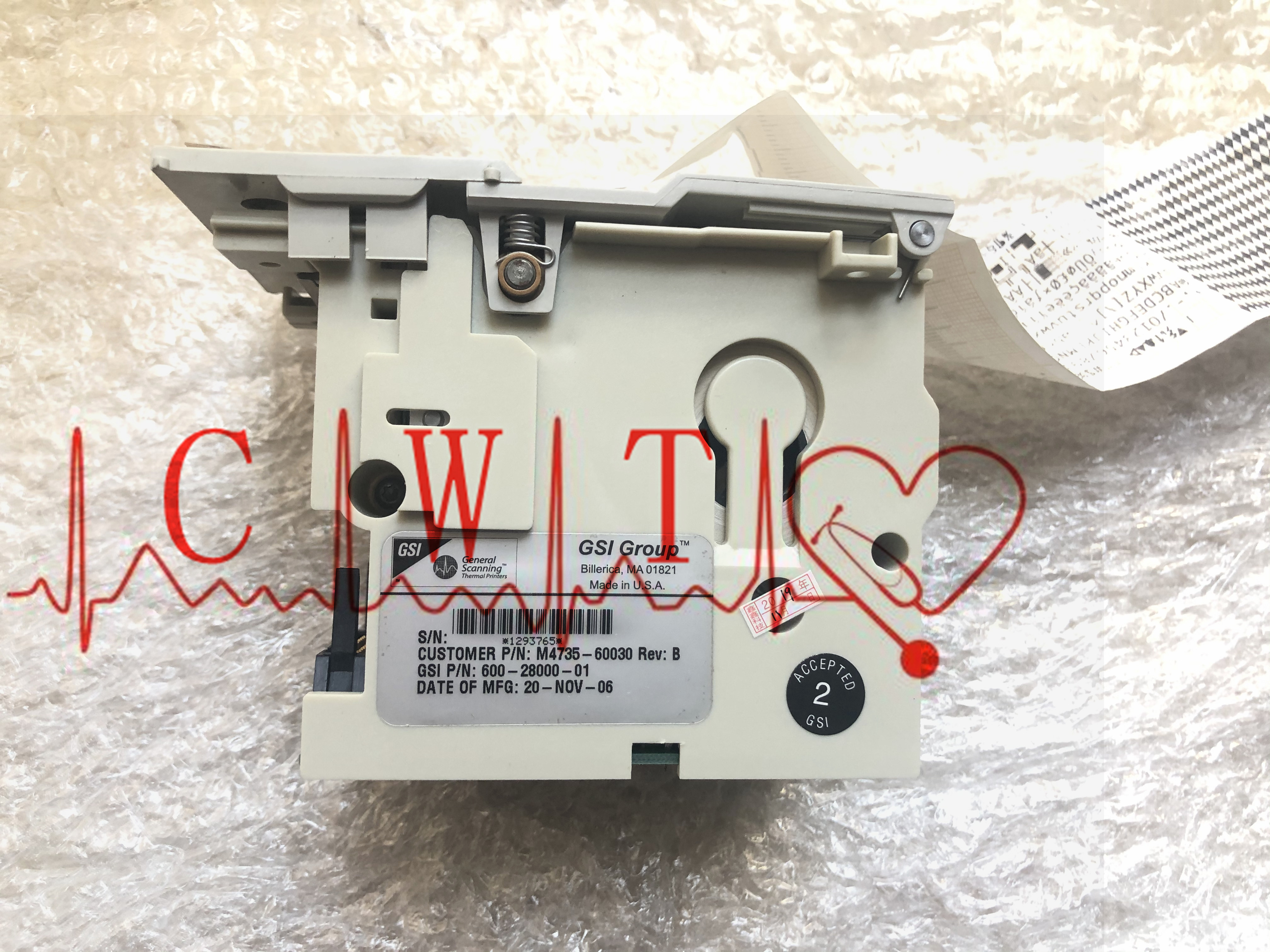 ICU Defibrillator Machine Parts Philip M4735A Heart Defibrillator Printer