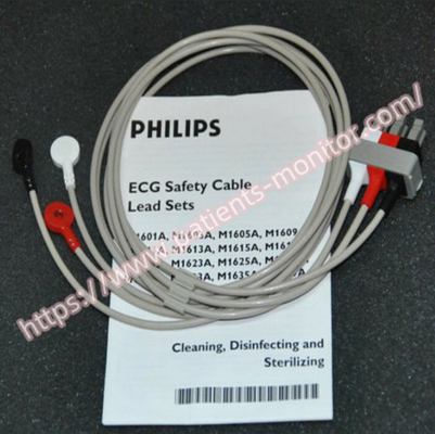 PHILIPS ECG Machine Parts Safety Cable Lead Set M1605A Medical Equipment